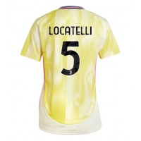 Juventus Manuel Locatelli #5 Fotballklær Bortedrakt Dame 2024-25 Kortermet